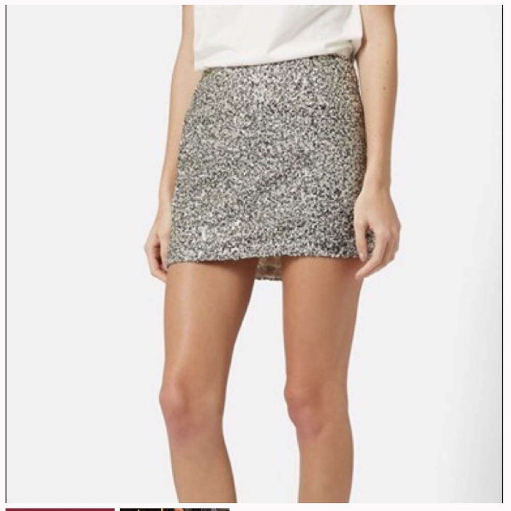 Topshop sequin skirt